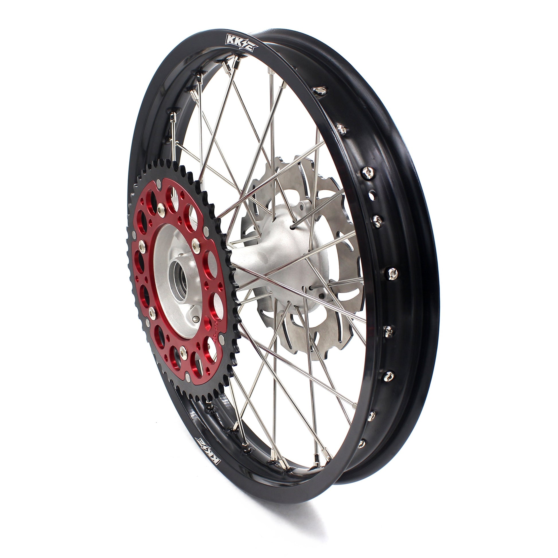 KKE 21 & 18 Casting MX Rims for Honda XR400R 96-04 XR600R 91-2000 240MM/220MM Disc Silver&Black - Howling Moto