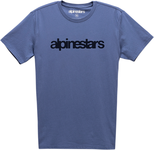 ALPINESTARS, Alpinestars Heritage Word T-Shirt - Blue, Size XL - 12107300672XL