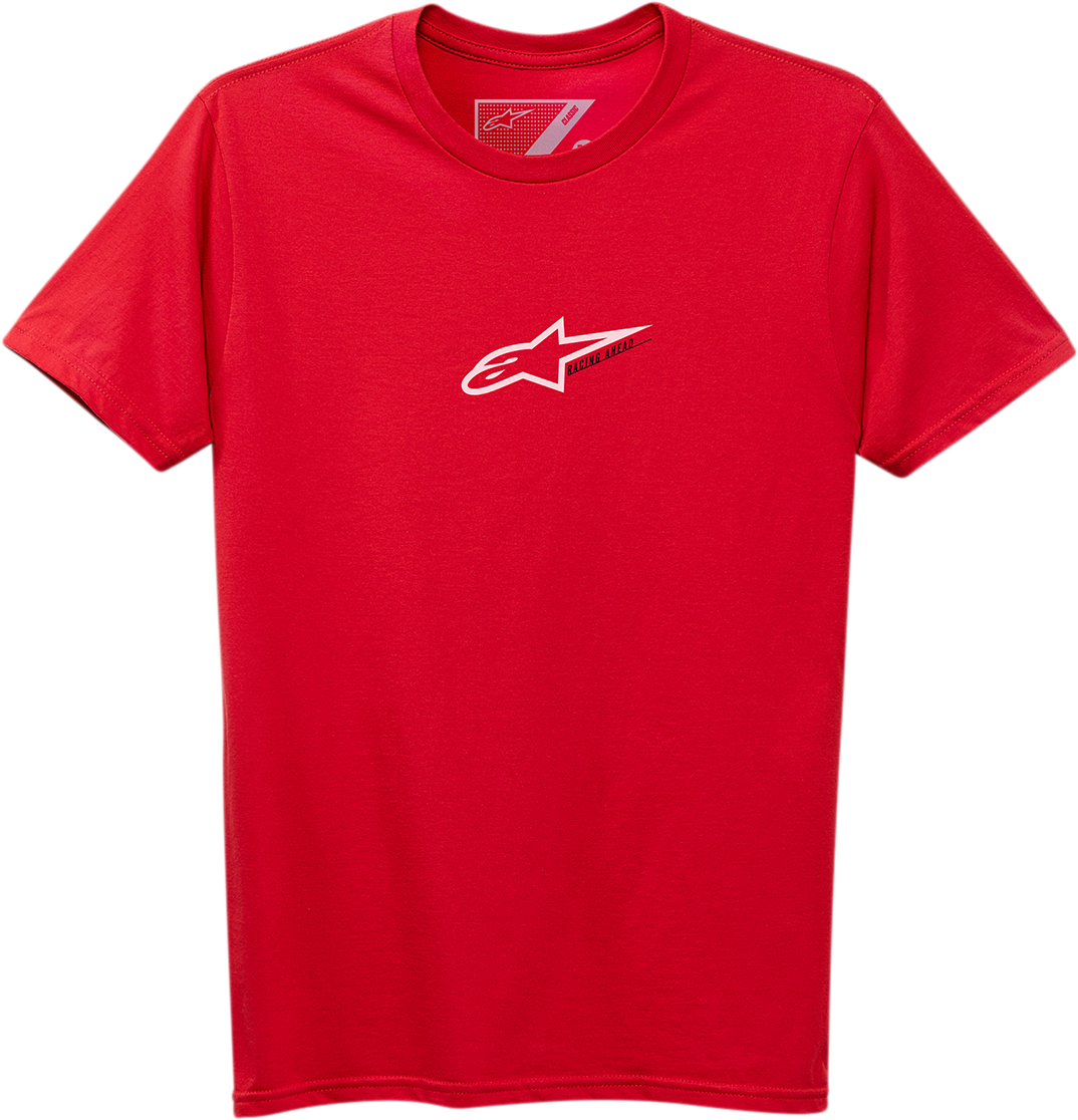 Alpinestars Race Mod T-Shirt in red, size XL, featuring the brand logo and sporty design on the front.