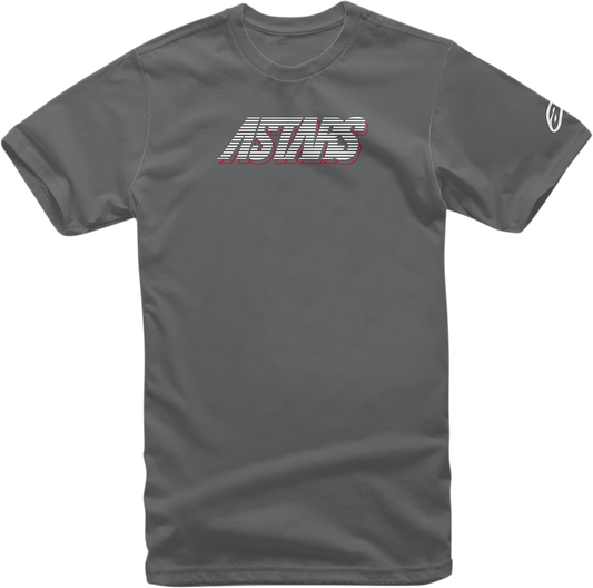 ALPINESTARS, Alpinestars Lanes T-Shirt Charcoal XL - Comfortable 100% Cotton Graphic Tee