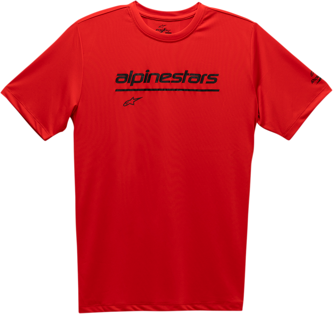 ALPINESTARS, Alpinestars Tech Line Up Performance T-Shirt - Red, XL (Part Number 12117380030XL)