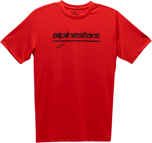 ALPINESTARS, Alpinestars Tech Line Up Performance T-Shirt - Red, XL (Part Number 12117380030XL)