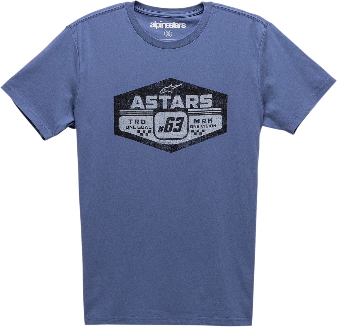 Alpinestars Gripper T-Shirt in blue, large size, featuring the Alpinestars logo and design details visible on the front.