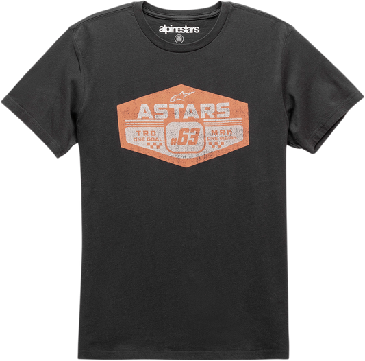 Black Alpinestars Gripper T-Shirt in 2XL, featuring the Alpinestars logo and design details on the front.