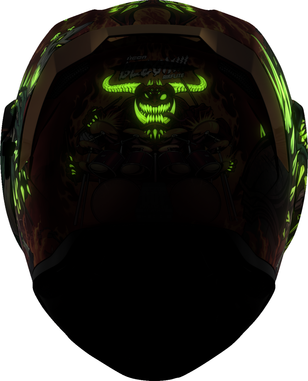 Bill's Exhausts ICON Airflite™ helmet in red with MIPS® protection, medium size, showing the sleek aerodynamic helmet design.