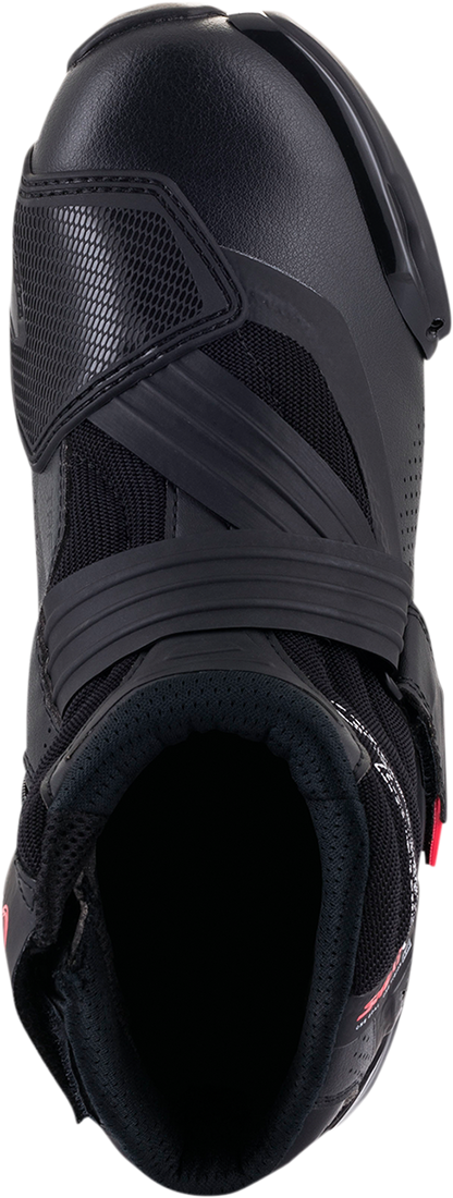Alpinestars Stella SMX-1 R V2 Vented women's motorcycle riding boots in black and pink, US size 8, with protective design and vents.