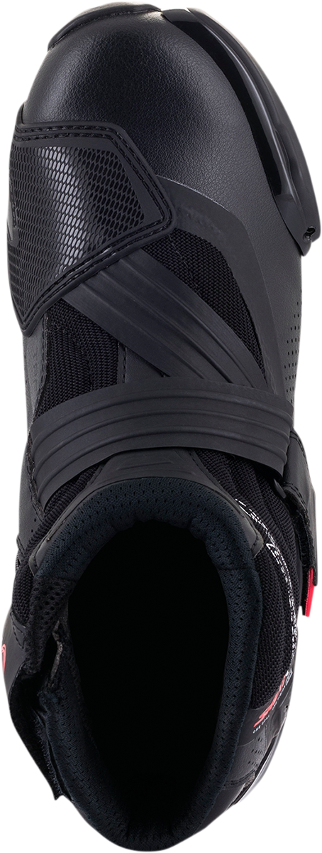 Alpinestars Stella SMX-1 R V2 Vented women's motorcycle riding boots in black and pink, US size 8, with protective design and vents.