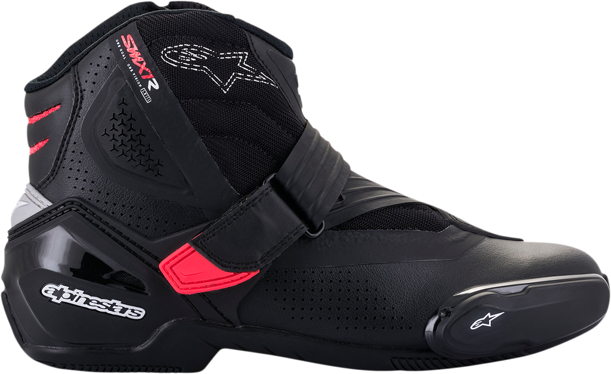 Alpinestars Stella SMX-1 R V2 vented motorcycle riding boots for women in black and pink, US size 8, EU 39.