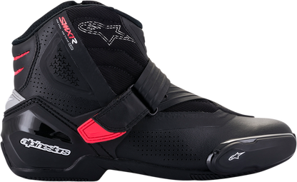 Alpinestars Stella SMX-1 R V2 vented motorcycle riding boots for women in black and pink, US size 8, EU 39.