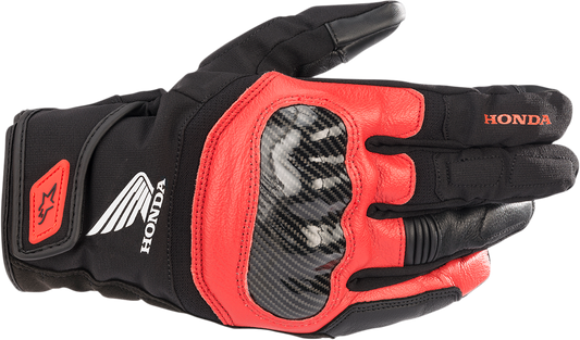 ALPINESTARS, Alpinestars Honda SMX Z Drystar® Gloves - Black/Bright Red, 2XL - Model 3527321-1303-2X