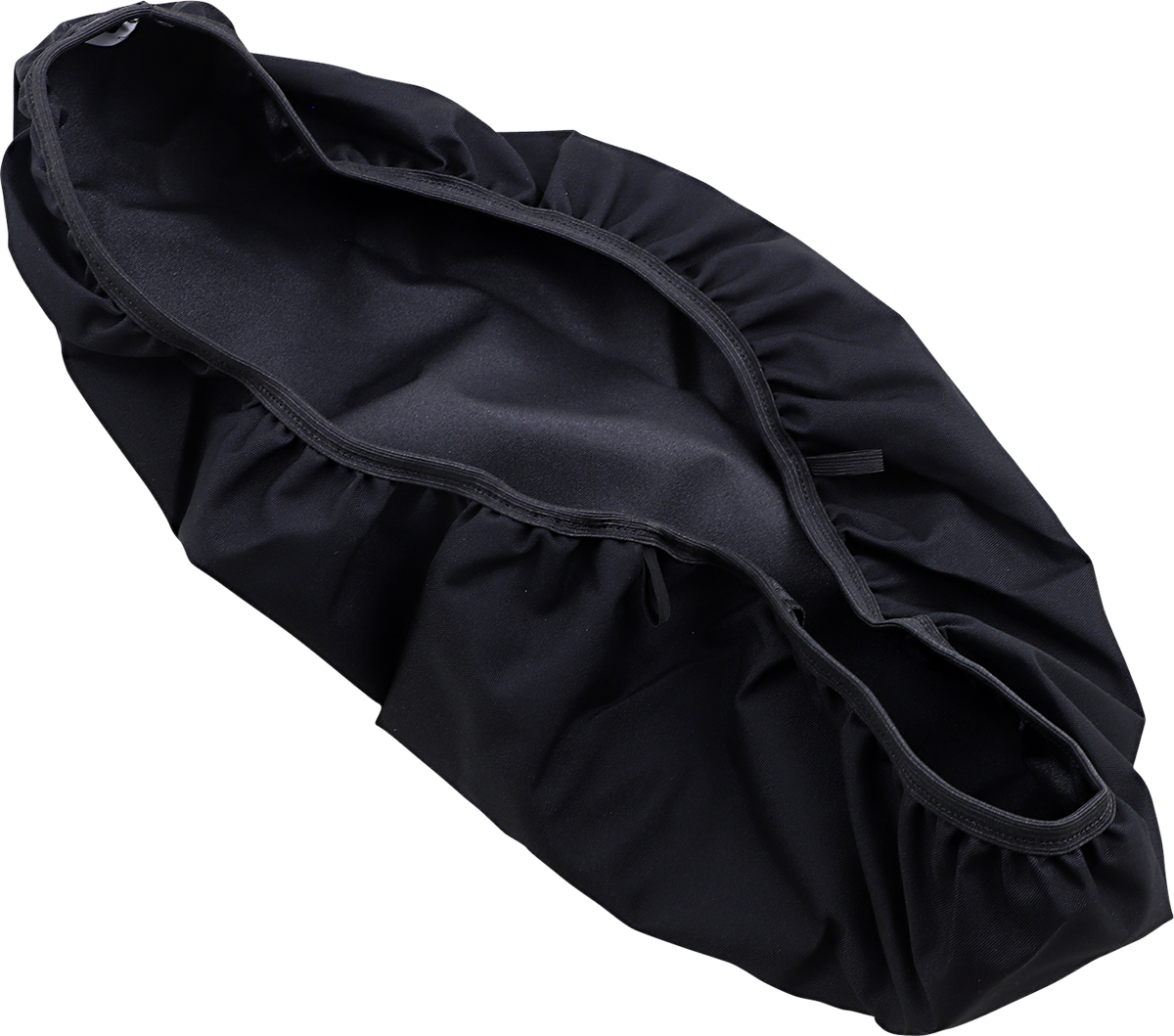 DRAG SPECIALTIES SEATS Predator/Spoon rain cover made of durable waterproof polyester with a secure fit for motorcycle seats.