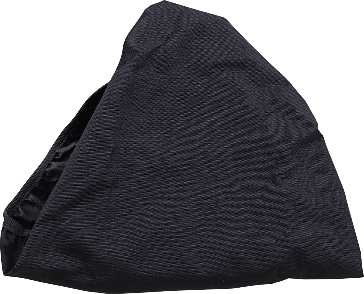 DRAG SPECIALTIES SEATS Predator/Spoon rain cover made of durable waterproof polyester with a secure fit for motorcycle seats.