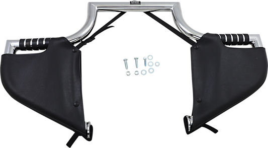 DRAG SPECIALTIES SEATS low profile plain seat for FLST/FXST motorcycles, shown in black with a smooth surface.