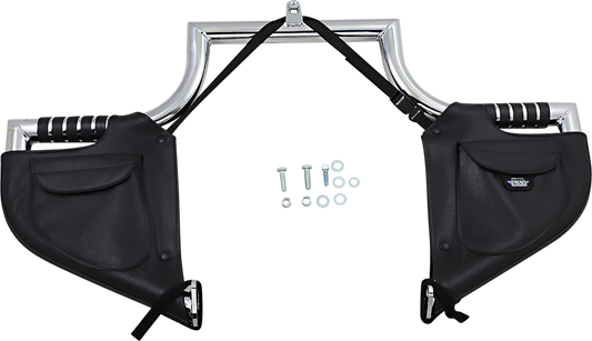 DRAG SPECIALTIES SEATS low profile plain seat for FLST and FXST motorcycles, shown from a side view.