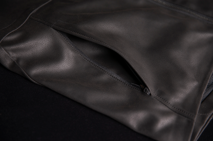 ICON Backlot vest in black with relaxed fit and Ax® Laredo synthetic chassis, size L/XL, shown on a mannequin.