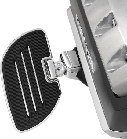 Chrome highway engine board for Honda GL1800 motorcycle, designed by Bill's Exhausts, with a sleek, polished chrome finish.