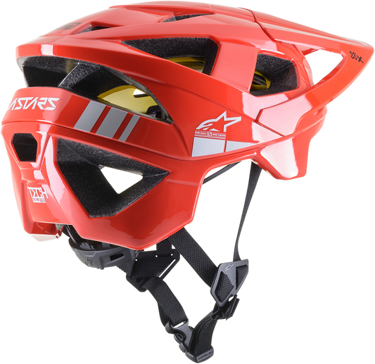 ALPINESTARS, Alpinestars Vector Tech Helmet - Bright Red and Light Gray Glossy, MIPS® - Medium (Part Number 8700721-3199-MD)
