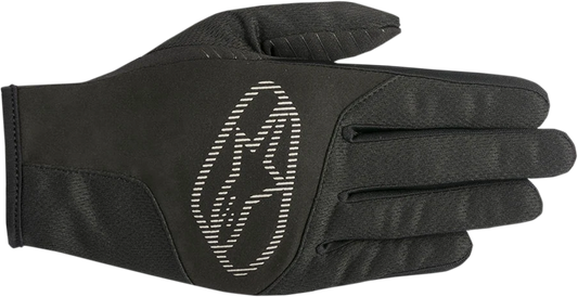 Alpinestars Cirrus black riding gloves in XL with touchscreen compatibility and windproof design, suitable for motorcycle riding.