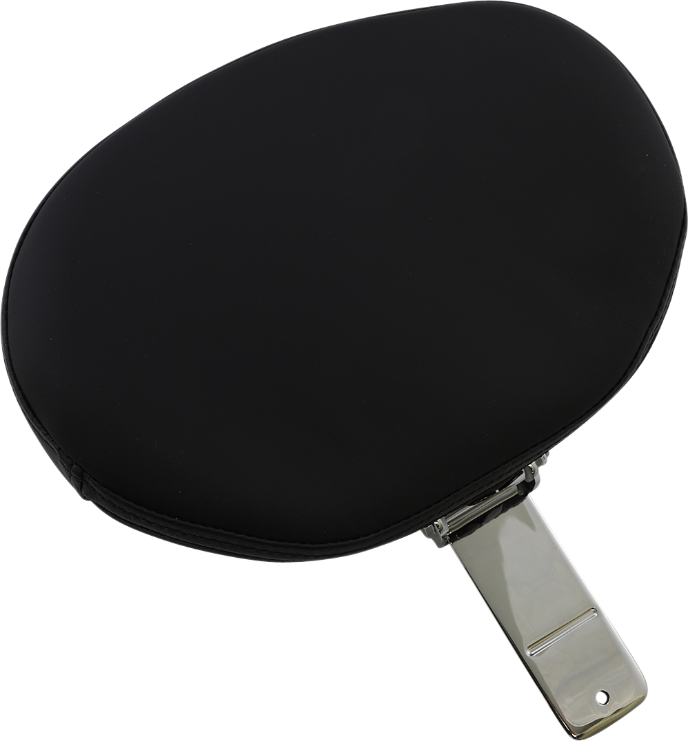 Drag Specialties EZ Glide II convertible motorcycle seat with cover, featuring adjustable backrest for comfort and style.
