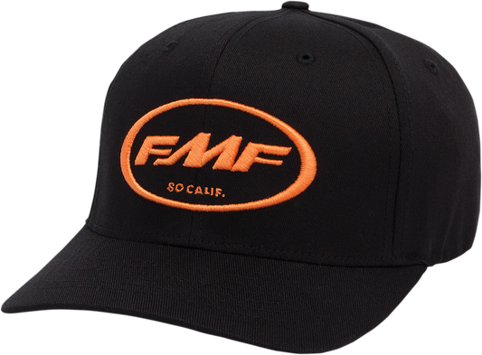 FMF Factory Classic Don 2 hat in orange, large/XL size, with embroidered logo and adjustable strap, casual headwear for men.
