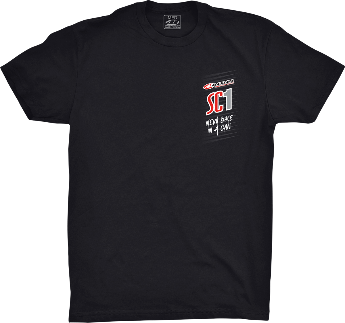 Black Maxima Racing Oil Maxima SC1 short-sleeve T-shirt in small size, featuring the brand logo on the front.