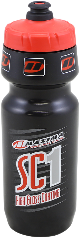 MAXIMA RACING OIL SC1 water bottle, 24 fl oz, with MAXIMA RACING OIL branding and part number 10-10083-02.
