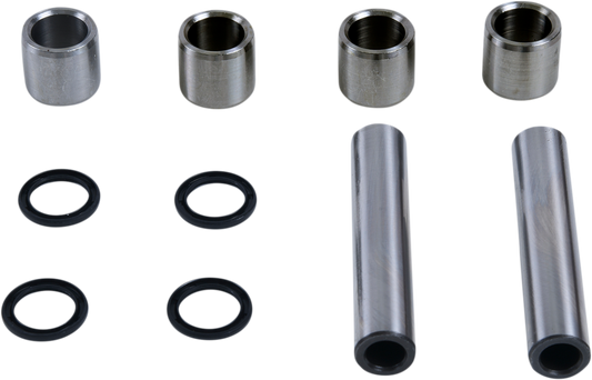 Moose Offroad rear suspension kit with independent A-arms and knuckles, showing assembled parts and hardware for off-road vehicles.