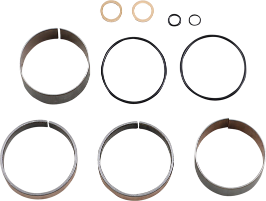 Moose Offroad Fork Bushing Kit 38-6136 for motorcycle suspension, showing black bushings and packaging details.