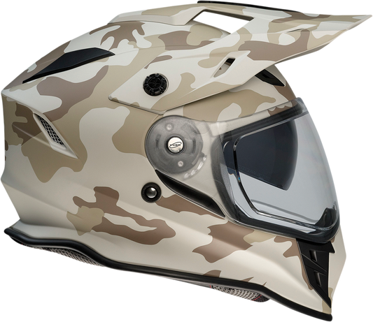 Z1R, Z1R Range Helmet - Camo Desert Medium with Polycarbonate Shield and Drop-Down Sun Visor