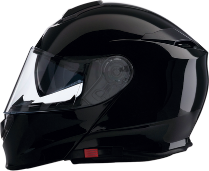 Z1R Solaris modular helmet in black, 3XL size, featuring polycarbonate shell, ventilation, and removable liner.