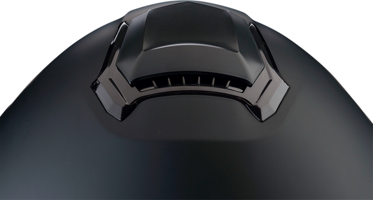 Z1R Solaris modular helmet in flat black, size 3XL, featuring a sleek design and adjustable chin bar for motorcycle riding.
