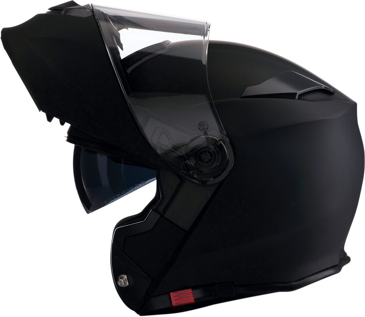 Z1R Solaris modular helmet in flat black, size 3XL, with clear visor and aerodynamic design.