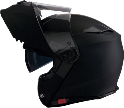 Z1R Solaris modular helmet in flat black, size 3XL, with clear visor and aerodynamic design.