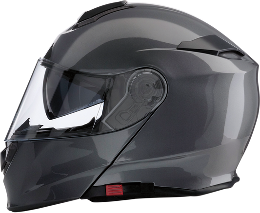 Z1R Solaris modular helmet in dark silver, 4XL size, featuring a sleek design and multiple ventilation vents.