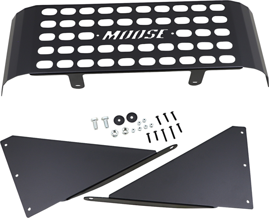 Moose Offroad bed enclosure for Yamaha YXZ off-road vehicle, part 3053PF, shown installed on the Yamaha YXZ.