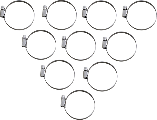PARTS UNLIMITED, PARTS UNLIMITED Hose Clamps T03-6258-10, 40-60 mm, 10 Pack