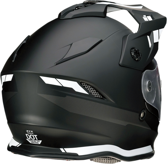 Z1R Z1R Range helmet in uptake black and white, large size, front view showing sleek design and ventilation vents.