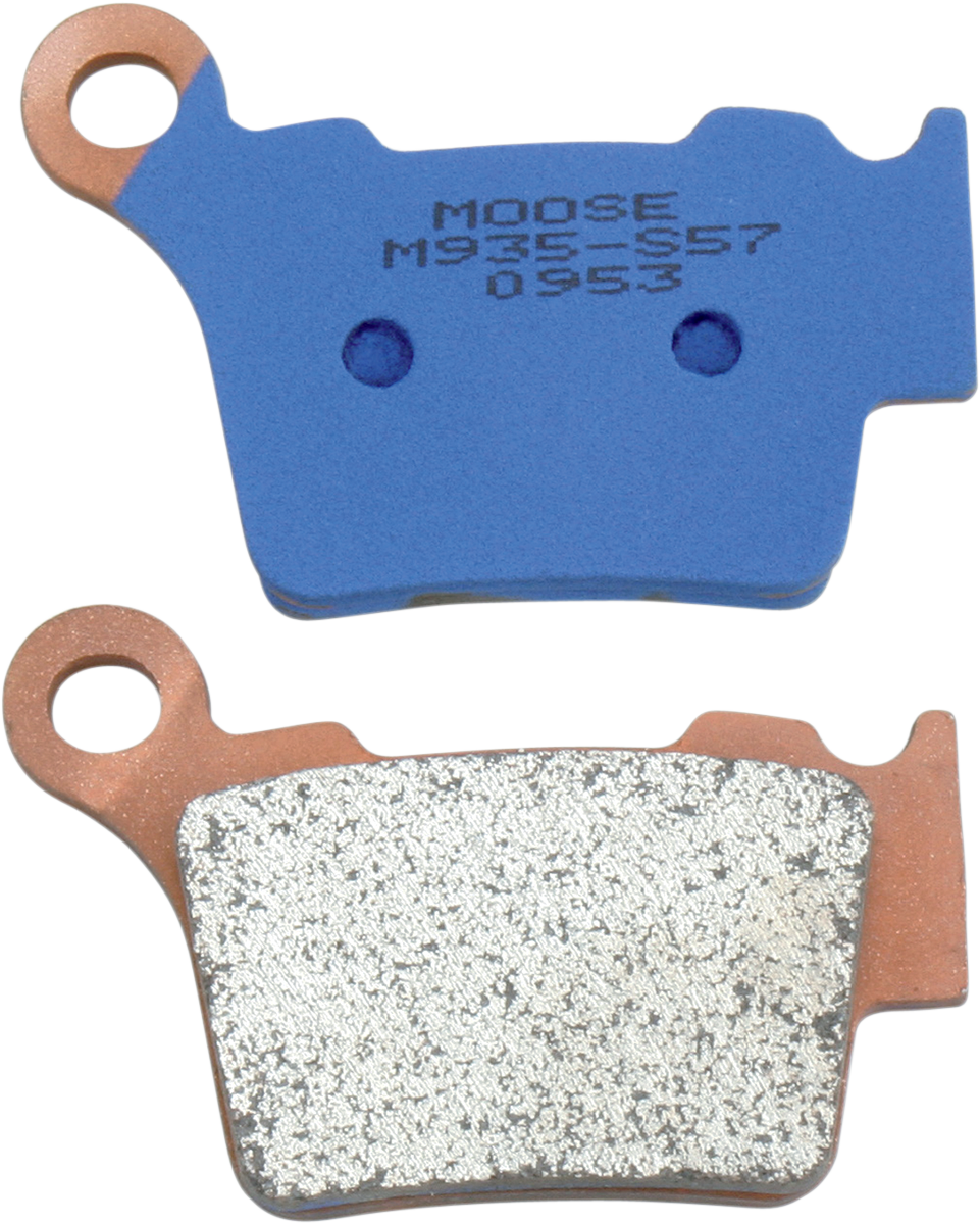 Moose Offroad M1 Rear Brake Pads M935-S57 for off-road vehicles, high-performance sintered metal brake pads, shown in image.