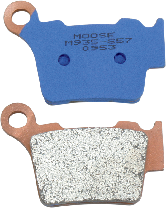 Moose Offroad M1 Rear Brake Pads M935-S57 for off-road vehicles, high-performance sintered metal brake pads, shown in image.