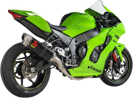 AKRAPOVIC Race Exhaust for Kawasaki Ninja ZX-10RR - Carbon Fiber S-K10R10-RC