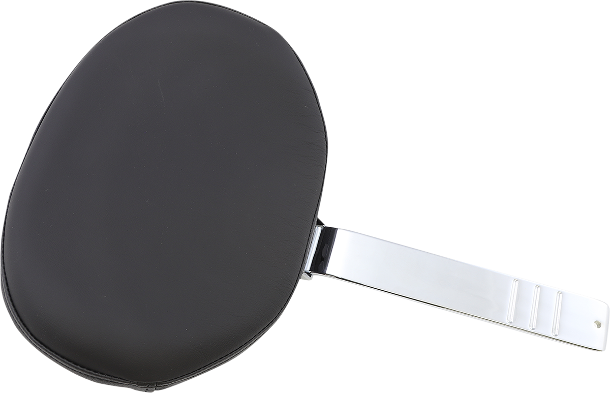 DRAG SPECIALTIES SEATS backrest pad with solar reflective large tall bar for FL bikes, model years 1989 to 2022, part #0822-0463.