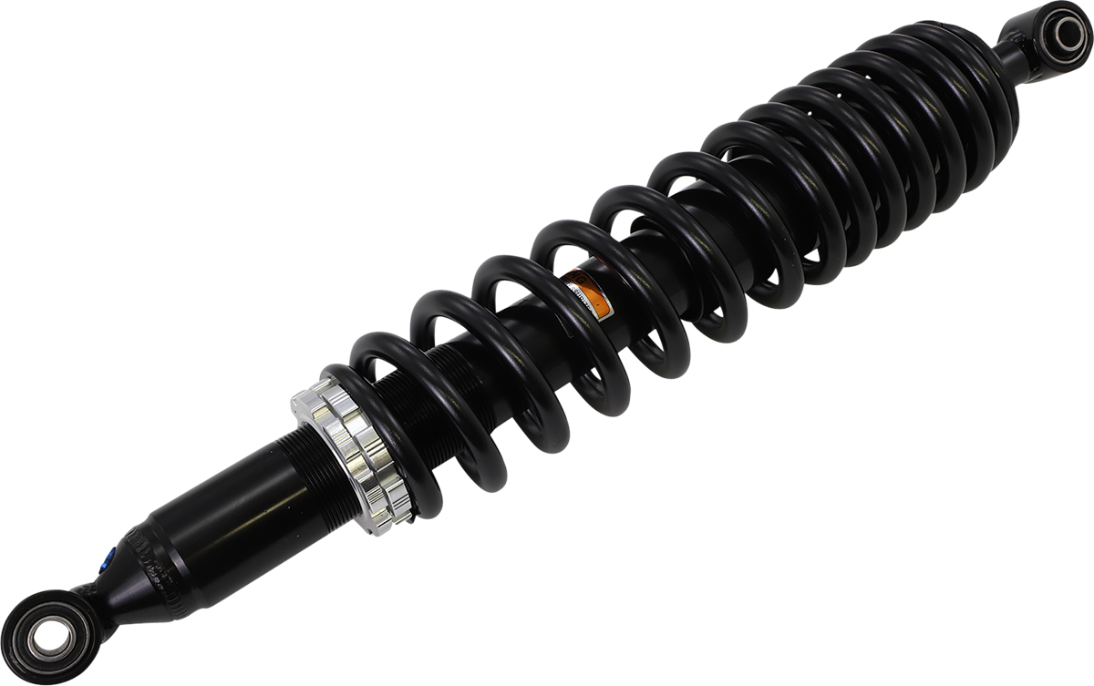 Heavy-duty Yamaha AU-04449 rear gas shock absorber by Moose Offroad, showing the durable metal body and mounting hardware.