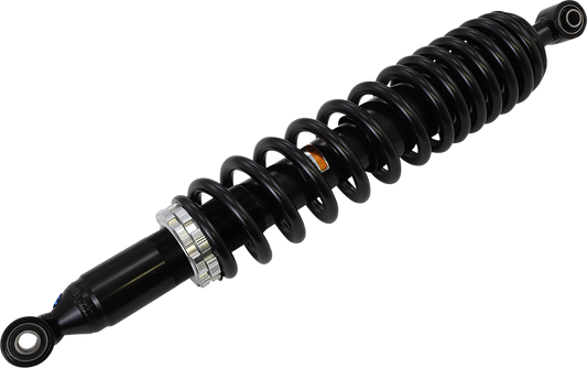 Heavy-duty Yamaha AU-04449 rear gas shock absorber by Moose Offroad, showing the durable metal body and mounting hardware.