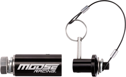 MOOSE Offroad flag mount quick release in black for LED whip light rods, featuring durable polyurethane construction and easy attachment.