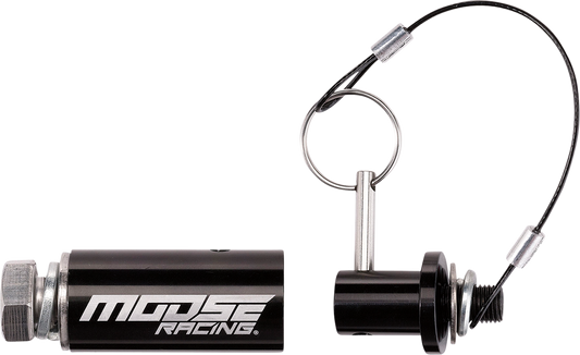 MOOSE Offroad flag mount quick release in black for LED whip light rods, featuring durable polyurethane construction and easy attachment.