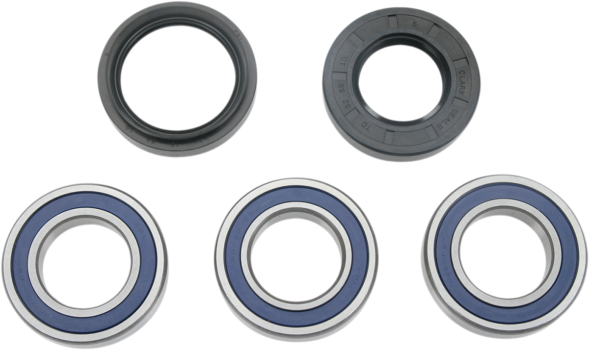 Moose Offroad rear wheel bearing kit for Honda TRX 250, part #25-1034, showing the bearing components and packaging.