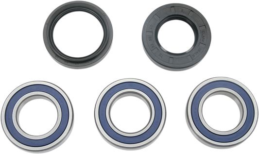 Moose Offroad rear wheel bearing kit for Honda TRX 250, part #25-1034, showing the bearing components and packaging.