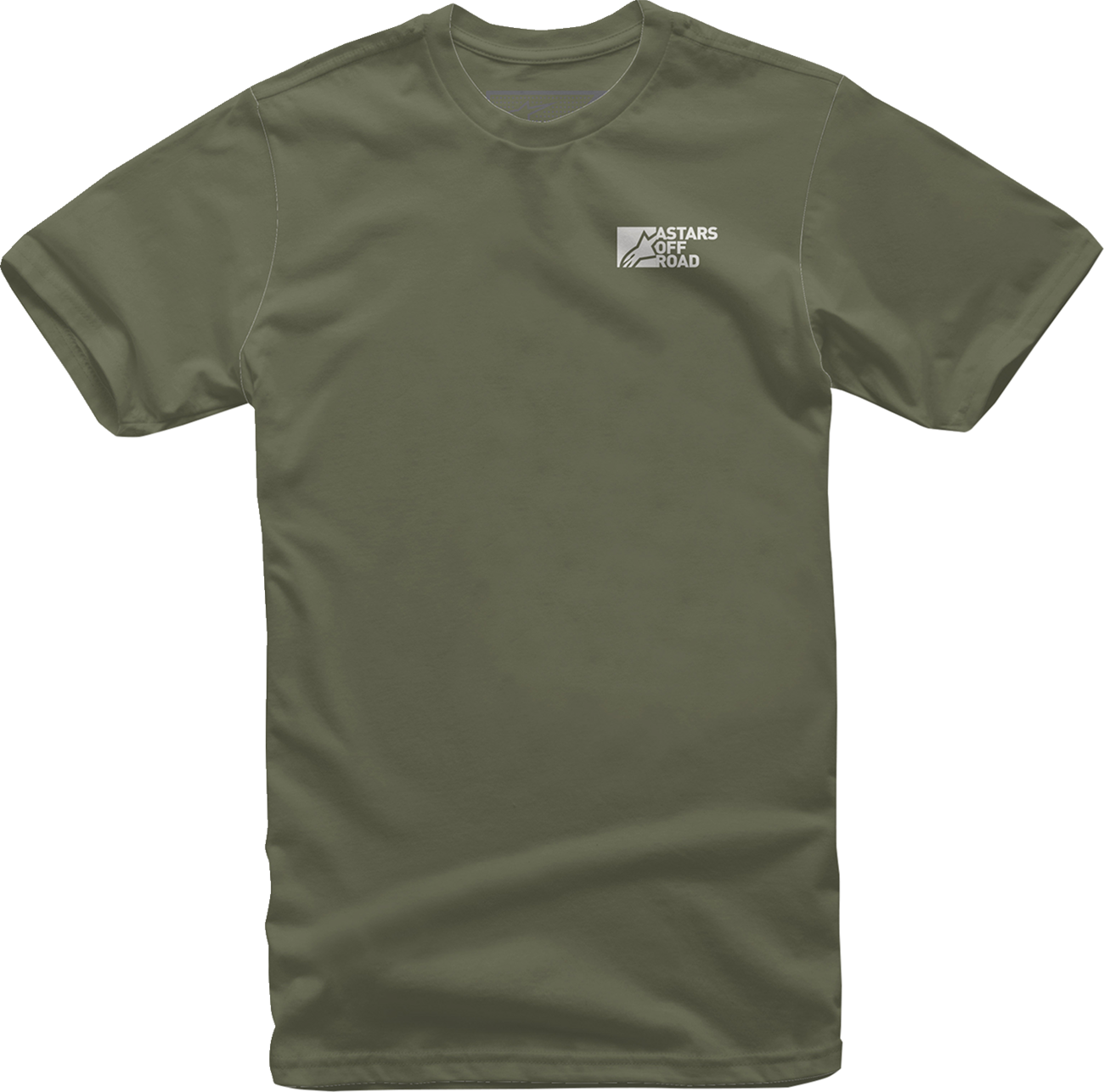 Alpinestars painted T-shirt in military green, XL size, featuring bold graphic design, casual fit, and comfortable fabric.
