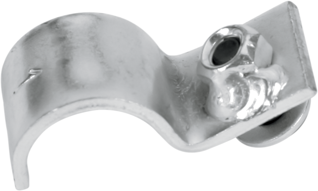 MOOSE OFFROAD 1-inch replacement clamp for off-road vehicle parts, shown in black with metal construction.