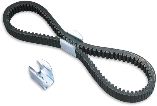 Parts Unlimited spare belt holder for snowmobiles, part 302, shown in a close-up image. Durable motorcycle and snowmobile accessory.